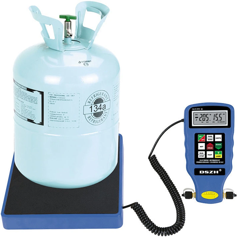 large flow programmable RCS-N9030 electronic refrigerant charging scale for auto a/c system and cold room condensing unit