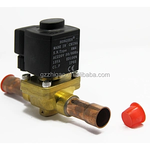 Condensing unit spare part Electromagnetic Valve Applicable HCFC/ HFC Use Piston type Solenoid Valve  24v DC