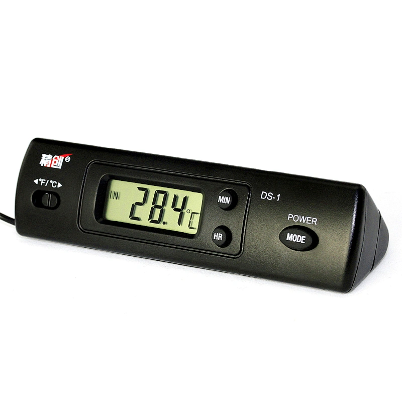 DS-1 digital display car clock thermometer water inside and outside thermometer refrigerator instrument clock thermometer DS-1