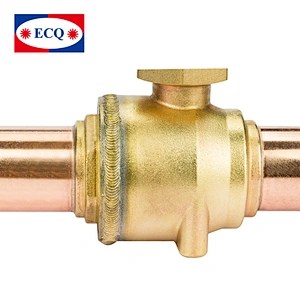 Refrigeration System Parts Manually Open Ball Valve Shut Off Valve ODF type 3/8 10mm