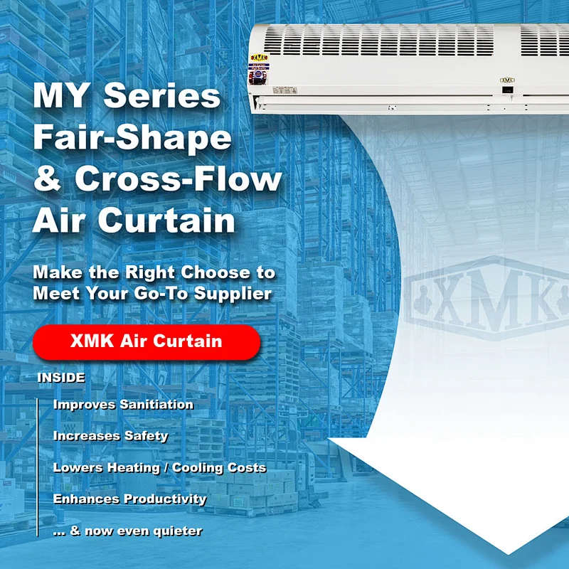 Cross-flow Type industrial air curtain with remote control