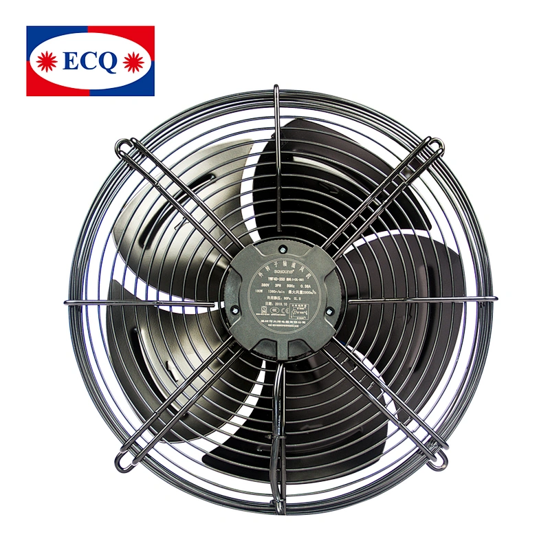 Axial Cooing fan motor exhaust ventilation flow fans plastic or metal blade design