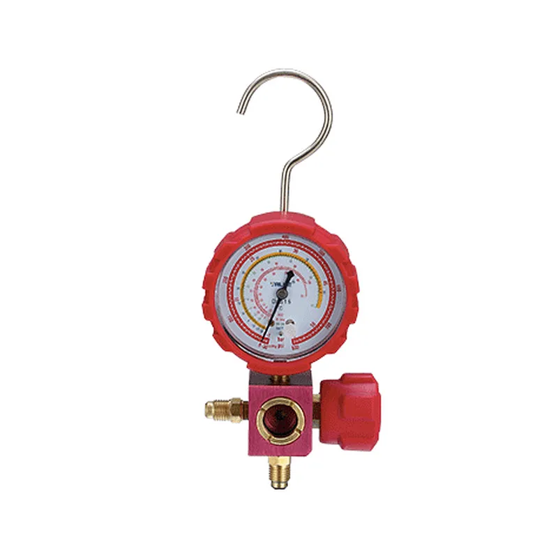 R32 R410A R22 Refrigeration Single Manifold Pressure Gauge Set-VMG-1C-R32-H