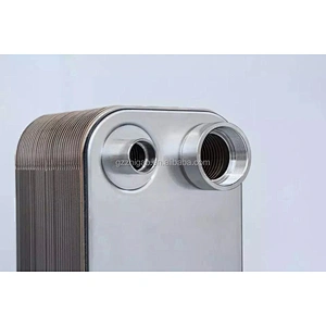 Oil cooler Water Cooling Secondary System Water Heating Stainless Steel Brazed Plate  Heat Exchanger Evaporator