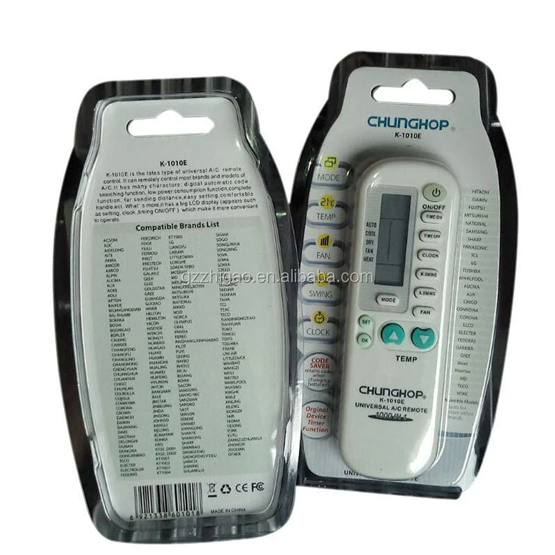 CHUNGHOP Universal A/C Remote Control K-1010E