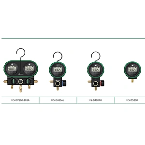 Auto air conditioning systems refrigerant manifold gauge digital 90 on-off control simple operation pressure gauges
