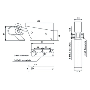 YL-200 Cold Room hydraulic door closers