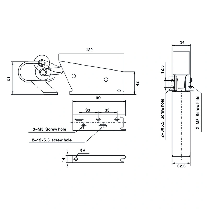 YL-200 Cold Room hydraulic door closers