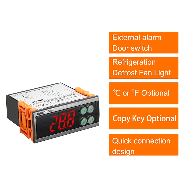 Elitech Digital ECS-11 Temperature Controller used in the beverage cabinets, display cases, kitchen and cabinets