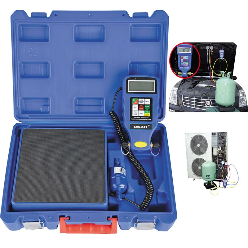 large flow programmable RCS-N9030 electronic refrigerant charging scale for auto a/c system and cold room condensing unit