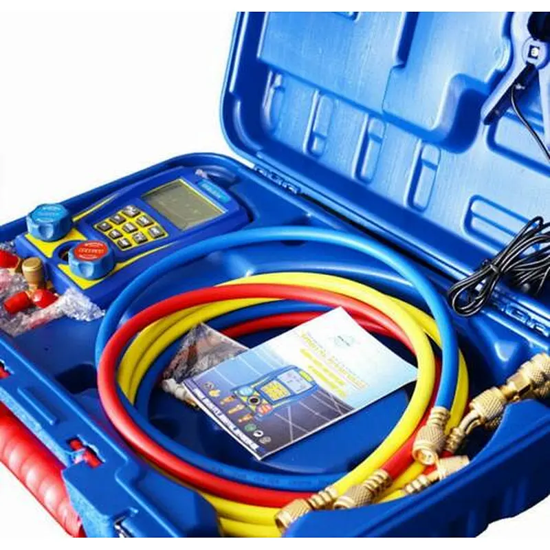 multifunctional digital manifold pressure gauge for car and air condition
