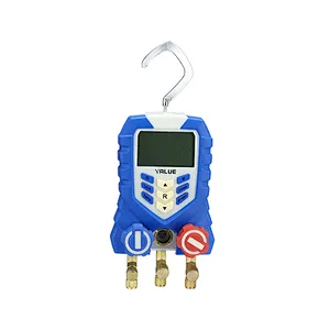 R22/R134a/1234yf/R290/R404A/R407C/R410A/R32/R507 more then 40 gas Digital Refrigerant Manifold Gauge VDG-1