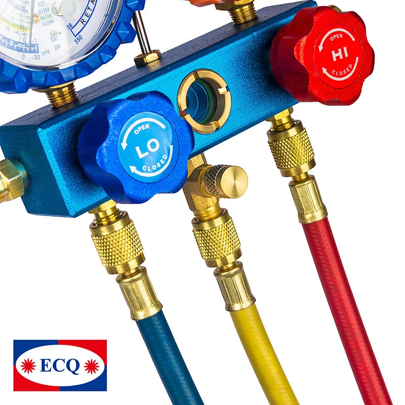 ECQ Refrigerator Accessories Air Conditioner Manifold Gauge Charging Hose set