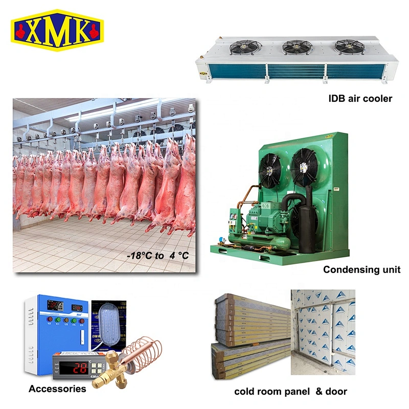 Slaughter of cold storage Pork Beef Chicken meat cold storage room