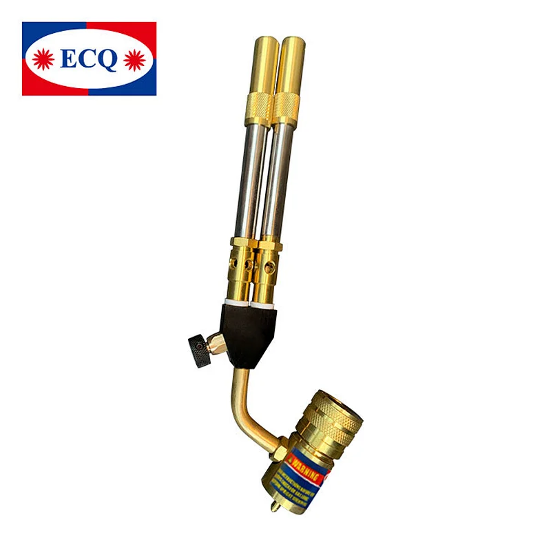 HVAC Spare Part Welding Torches ECQ New Design Double Burner Tig Welding Torch