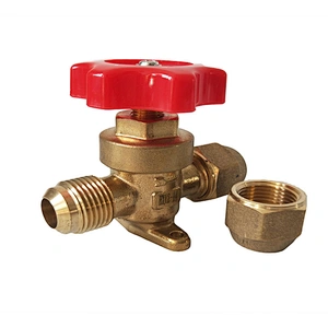 Condensing Unit Spare Part Hand Valve Refrigeration and AC Accessory Parts Model KM Diaphragm Hand Valve Stop Valve 1/4 to 7/8