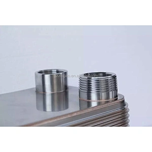 Oil cooler Water Cooling Secondary System Water Heating Stainless Steel Brazed Plate  Heat Exchanger Evaporator