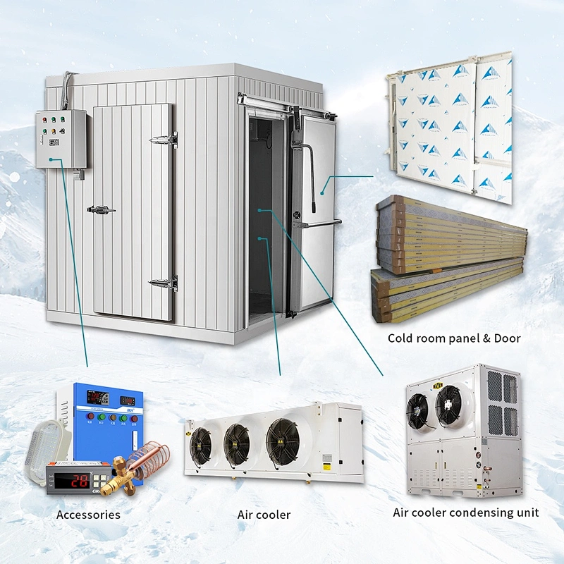 Refrigeration storage for mushroom growing room strawberry greenhouse cold storage room
