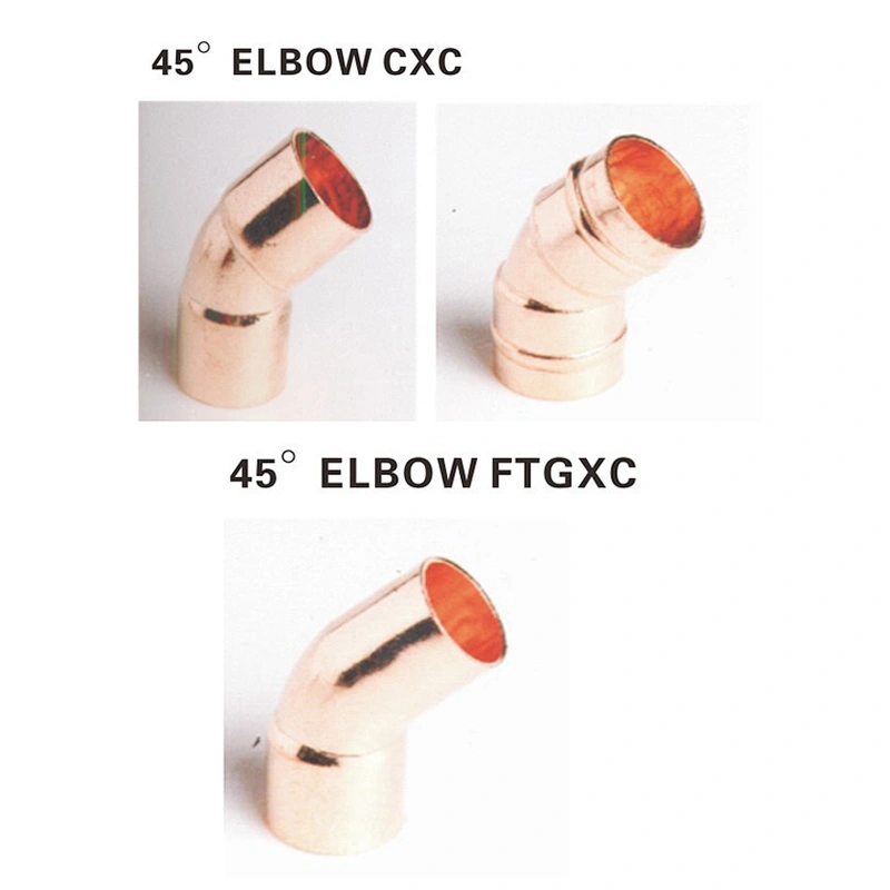 Factory support copper pipes fittings refrigeration spare part copper y fittings copper tube Tee