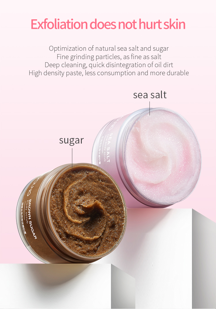 private label pink dead sea scrub with shea butter natural Suger body scrub for lighting factory hot sale