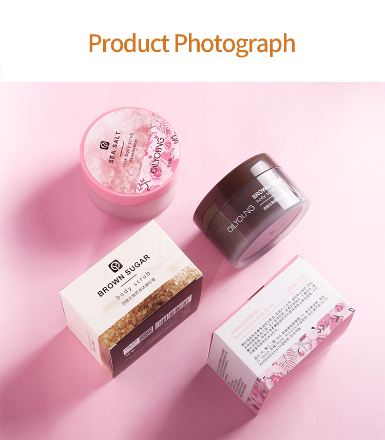 private label pink dead sea scrub with shea butter natural Suger body scrub for lighting factory hot sale