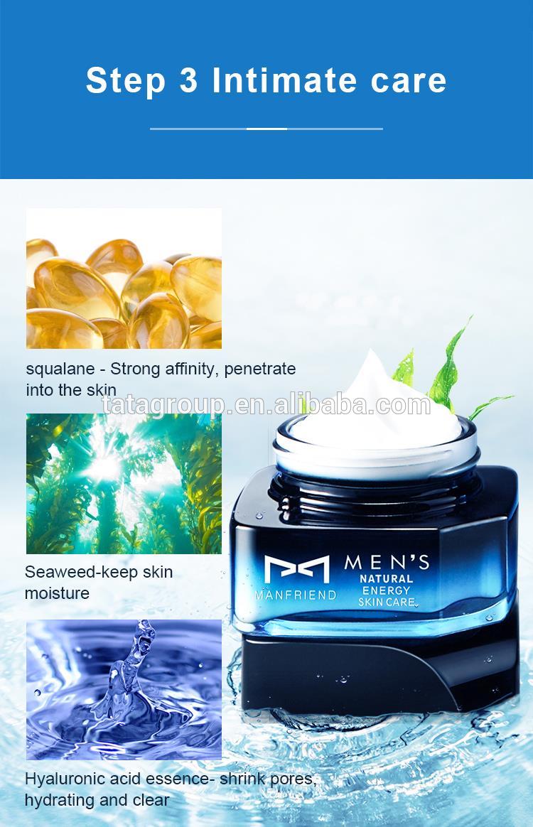 Custom OEM Face Cleanser Moisturizing Hydrating Essence Toner Cream Private Label Skin Care Set For Men