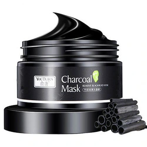Wholesale OEM Private Label Face Deep Clean Blackhead Bamboo Mud Peel Off Black Charcoal Mask