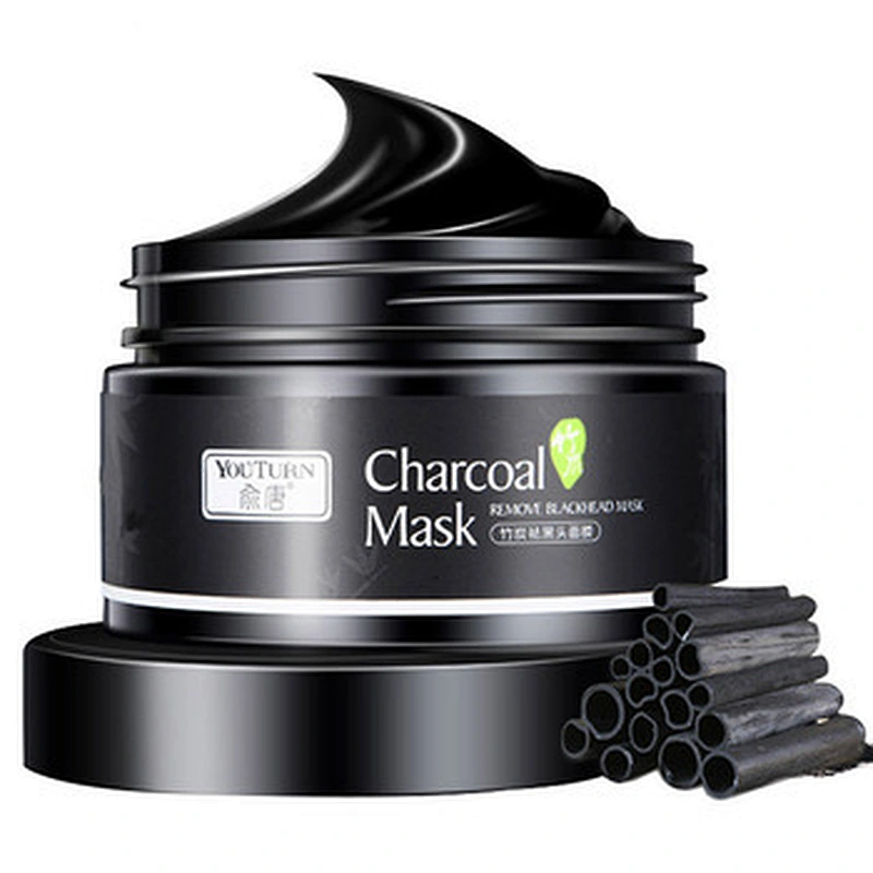 Wholesale OEM Private Label Face Deep Clean Blackhead Bamboo Mud Peel Off Black Charcoal Mask