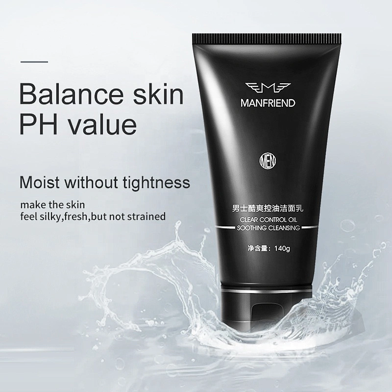 High Quality Best Customized Private Label Wholesale Oil Control Face Wash Foam Facial Cleanser For Men