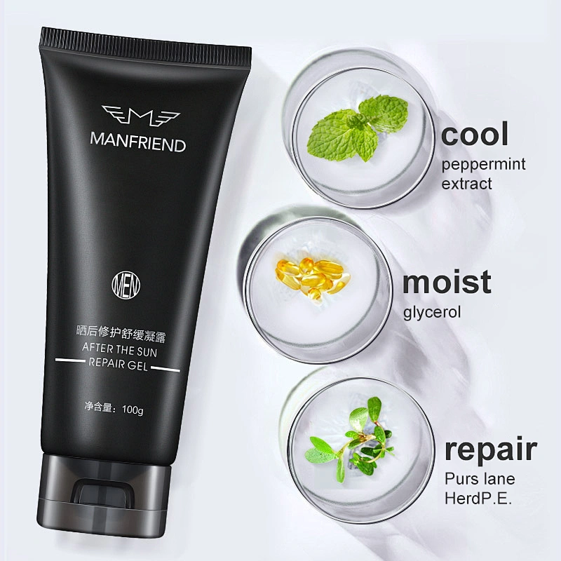 OEM ODM Custom Private Label Sun Damaged Skin Repair Moisturizing Cream After Sun Cooling Best Soothing Gel