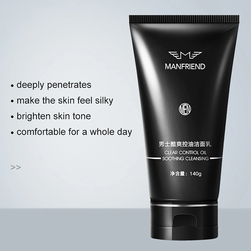 High Quality Best Customized Private Label Wholesale Oil Control Face Wash Foam Facial Cleanser For Men