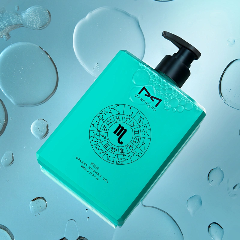 OEM Private Label Custom Mens Designer 12 Constellations Bath Wholesale Bulk Body Wash Shower Gel
