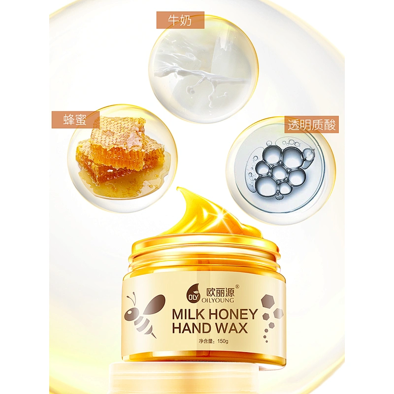 Whitening Moisturizing Exfoliating Hand Wax Cream Paraffin Tear Off Milk Honey Hand Wax For Hand