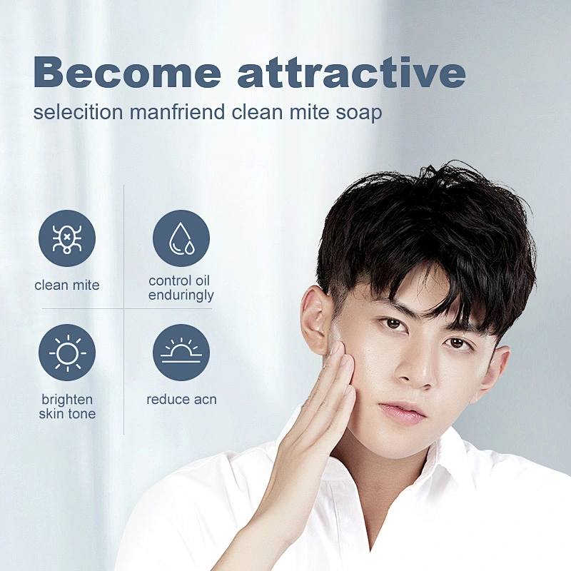 Good Sell Eco Friendly Natural Mite Remover Glycerin Whitening Face Body Bath Handmade Soap For Men