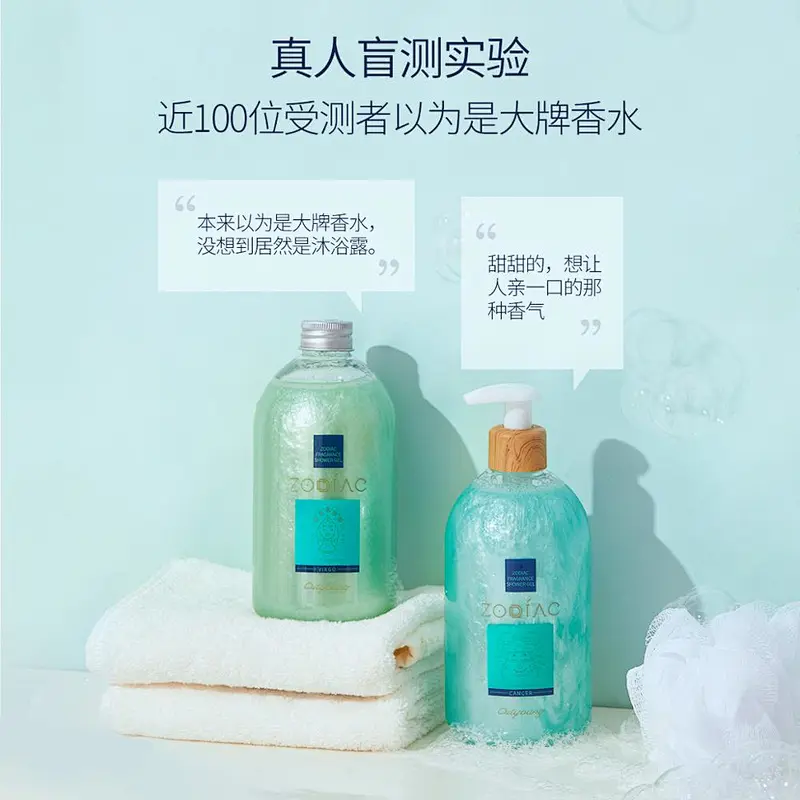 OEM ODM Private Label Lady 12 Constellations Gift Set Skin Whitening Body Wash Shower Gel