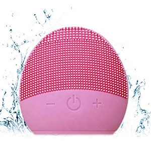 Beauty Personal Care Electric Ultrasonic Silicone Facial Cleansing Brush Pink Waterproof Facial care Facial Brush