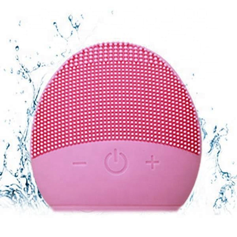 Beauty Personal Care Electric Ultrasonic Silicone Facial Cleansing Brush Pink Waterproof Facial care Facial Brush