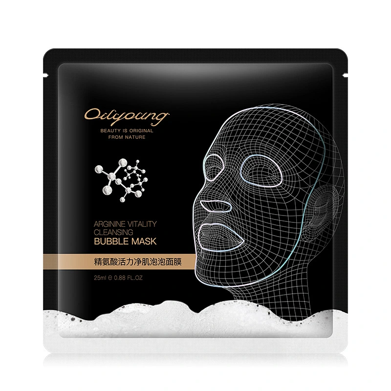 Private Label Black Charcold Detoxifying Moisturizing Cleansing Sheet Bubble Mask