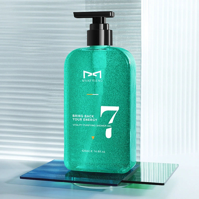 OEM Private Label Organic Vegan Men Bath Anti Acne Body Wash Shower Gel