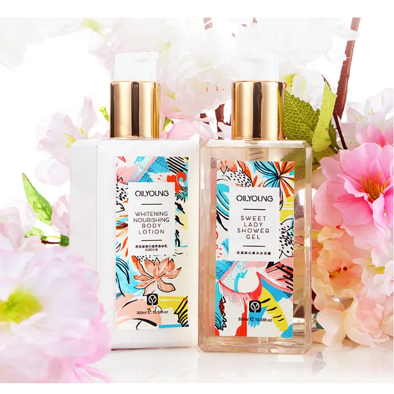 Luxury Private Label Natural Organic Bath and Body Works Shower Gel OEM Liquid Bath Body Wash 300ml