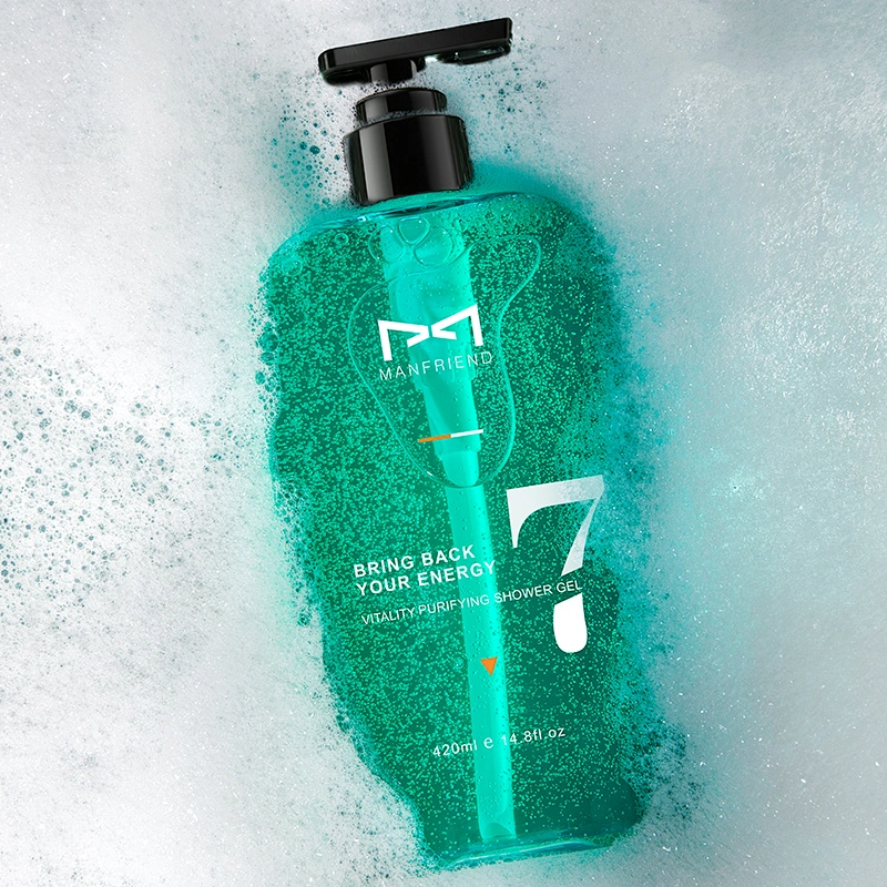 OEM Private Label Organic Vegan Men Bath Anti Acne Body Wash Shower Gel