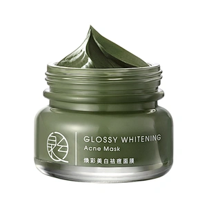 Custom Private Label Facial Deep Cleansing Anti Acne Whitening Multiple-effect Vegan Organic Green Mud Face Clay Mask