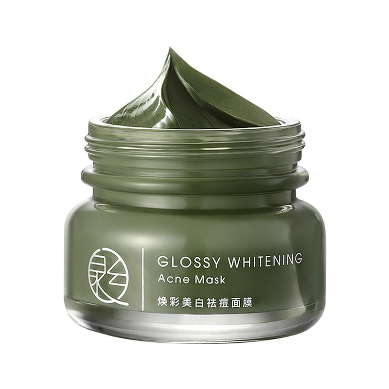 Custom Private Label Facial Deep Cleansing Anti Acne Whitening Multiple-effect Vegan Organic Green Mud Face Clay Mask