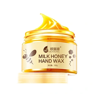 Whitening Moisturizing Exfoliating Hand Wax Cream Paraffin Tear Off Milk Honey Hand Wax For Hand