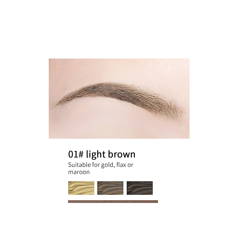3 Color OEM ODM Organic Custom Private Label Waterproof Eyebrow Pencil With Brush