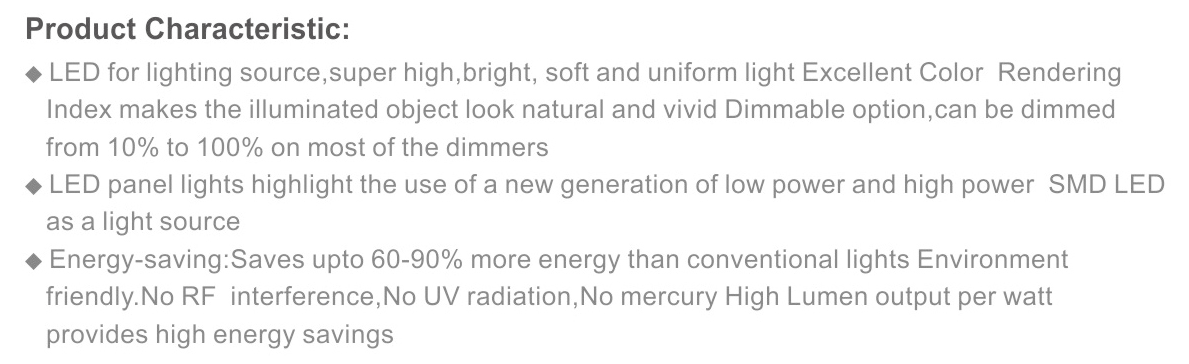 Led ultra thin panel lamp series