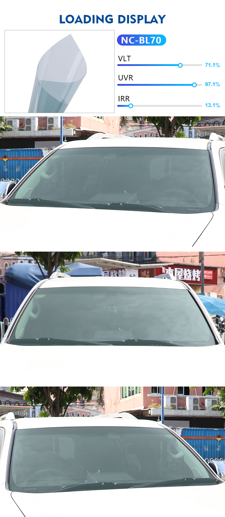 window tint film VLT5% 25% 35% 50%