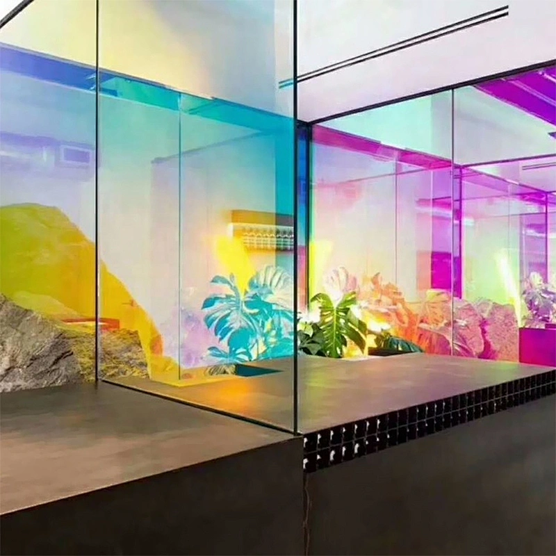 Rainbow building glass window film