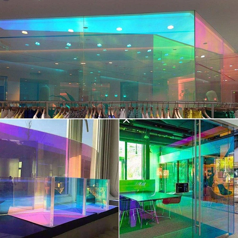 Rainbow building glass window film