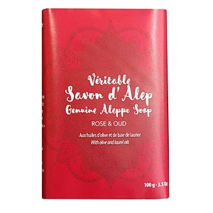 ALEPPO SOAP WITH ROSE & OUD SENT (METAL BOX)